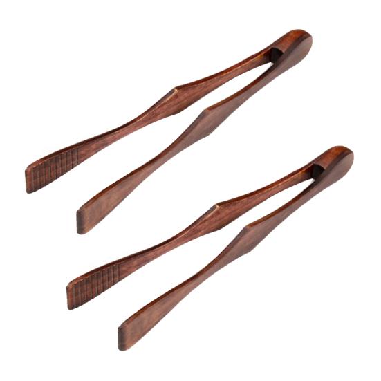 Wooden Tongs for Cooking Heat Resistant Wood Salad Servers BBQ