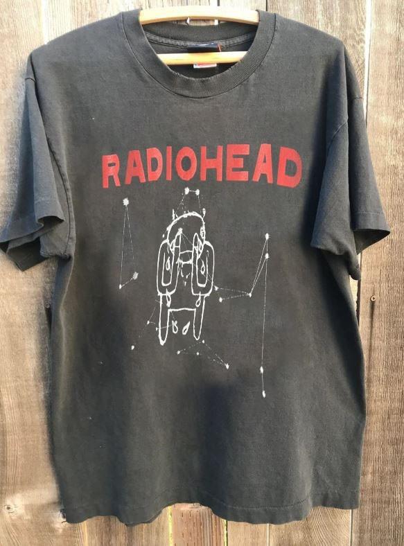 

Radiohead 2001 World Tour Graphic Charcoal Unisex T shirt S5XL KH17710 Unisex T-Shirt XL
