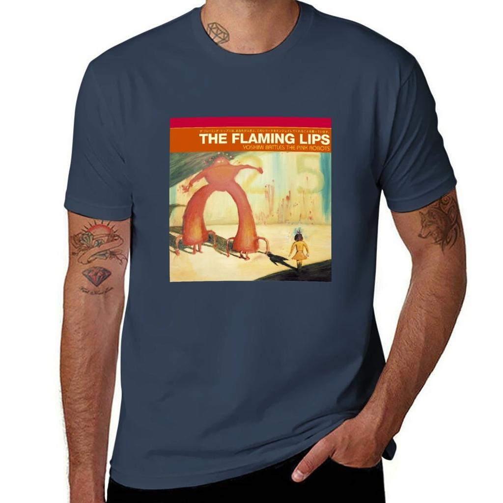 Flaming Lips Yoshimi Battles The Pink Robots Tshirt Christmas Casual Tee Shirt Tshirt
