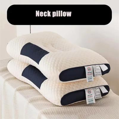 1pc Neck Protection Pillow SPA Massage Non Collapsible Knitted Cotton Pillow Core Adult Pair Hotel Accommodation Household
