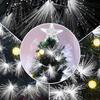 Fiber Optic Christmas Tree, Artificial Christmas Tree with 90 LED Lights and 90 Branches for Indoor Use, Ø48x90 Cm, Green