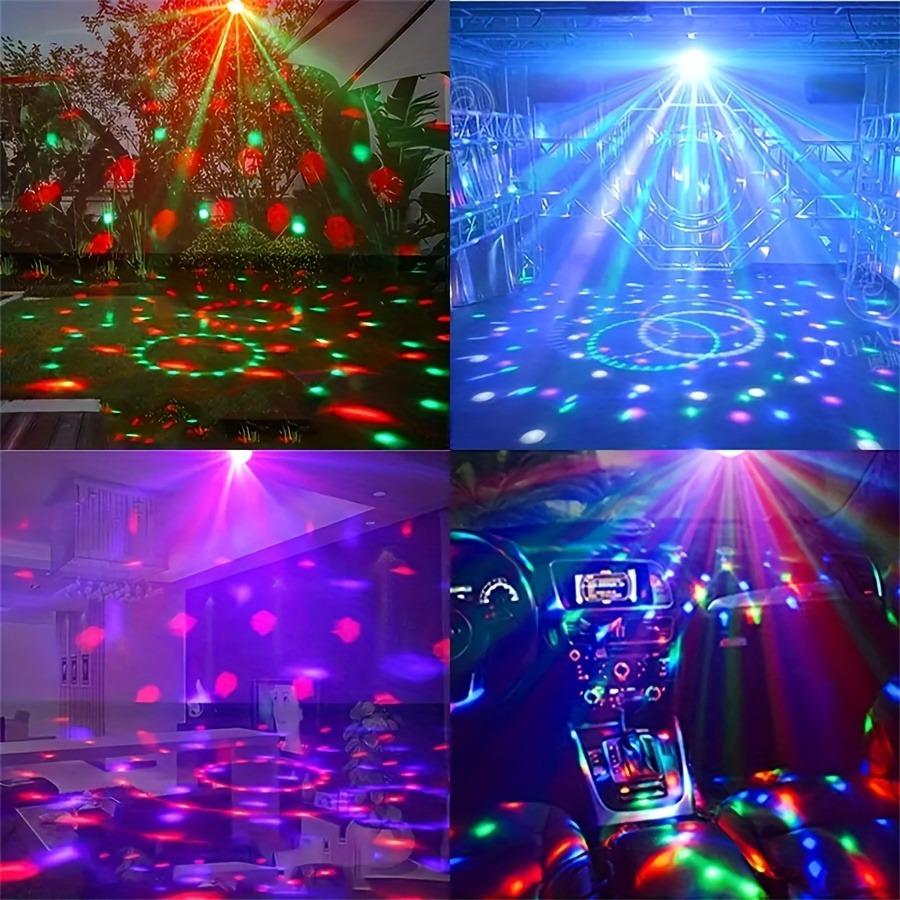 1Pc Disco Ball DJ Night Lights,Sound Activated RGB Rotating Stage Strobe Lamp For Home Room Birthday Decor Wedding Dance Parties