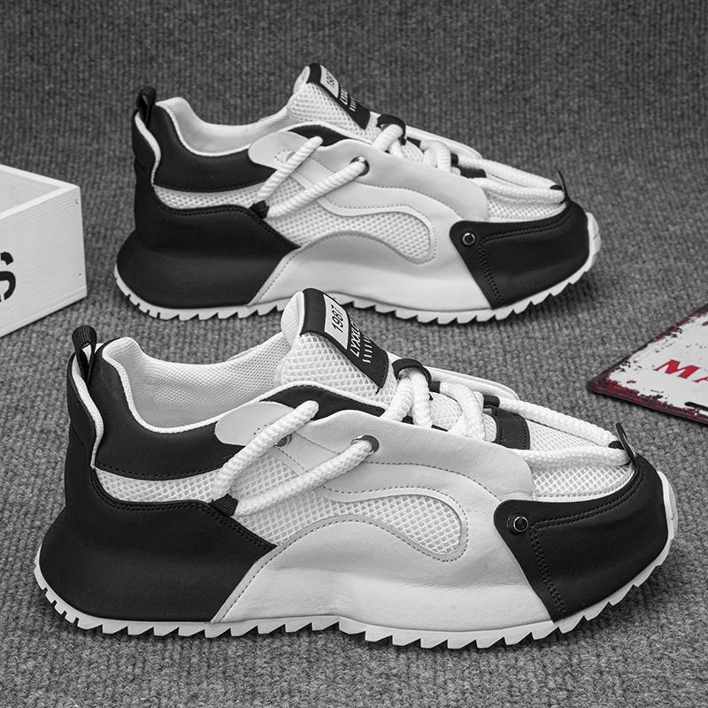 Sommer Herrenschuhe Größe 44 neue Herren Mesh atmungsaktive Sneaker höhenverstärkende Sport bequeme Freizeitschuhe für Herren