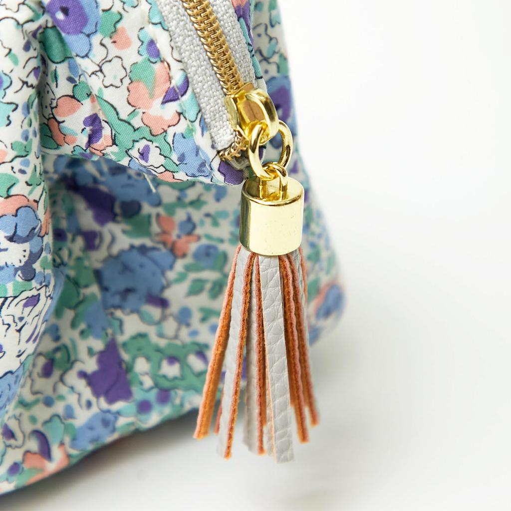 Wykonane z Liberty Wire Pouch 18703034 Saszetka na kwiatowy 18703034H Mała 11cm szer. x 11cm wys. x 9cm gł. [Tkanina Intermode] Kobiety, Nadruk, Żółty Susanna,