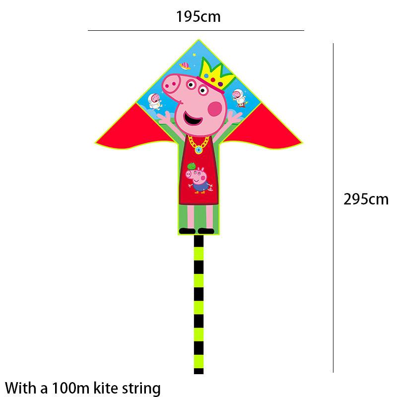 Weifang Kite New 2 Meter Triple Puzzle Kite Children Adult Long Tail Kite Outdoor Cartoon Patchwork Kite