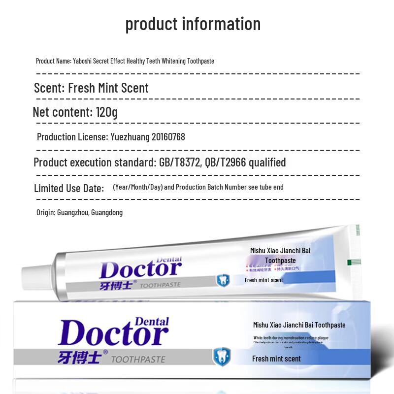 Dr. Tooth Healthy Teeth Whitening Toothpaste