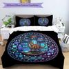 Dinosaur Science Laboratory Pattern Bedding,Quilt Set Quilt Cover Pillowcase Home Birthday Gift (1 * duvet cover + 2 * pillowcase, without core)
