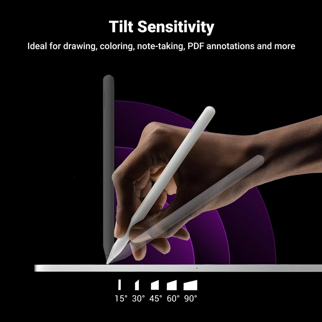 Ugreen LP653 Precision Wireless Charging Stylus for iPad - Sleek White Design