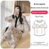 Long Sleeve Maternity Nightgown: Spring & Autumn Breastfeeding Pajamas with Cardigan for Pregnant Women