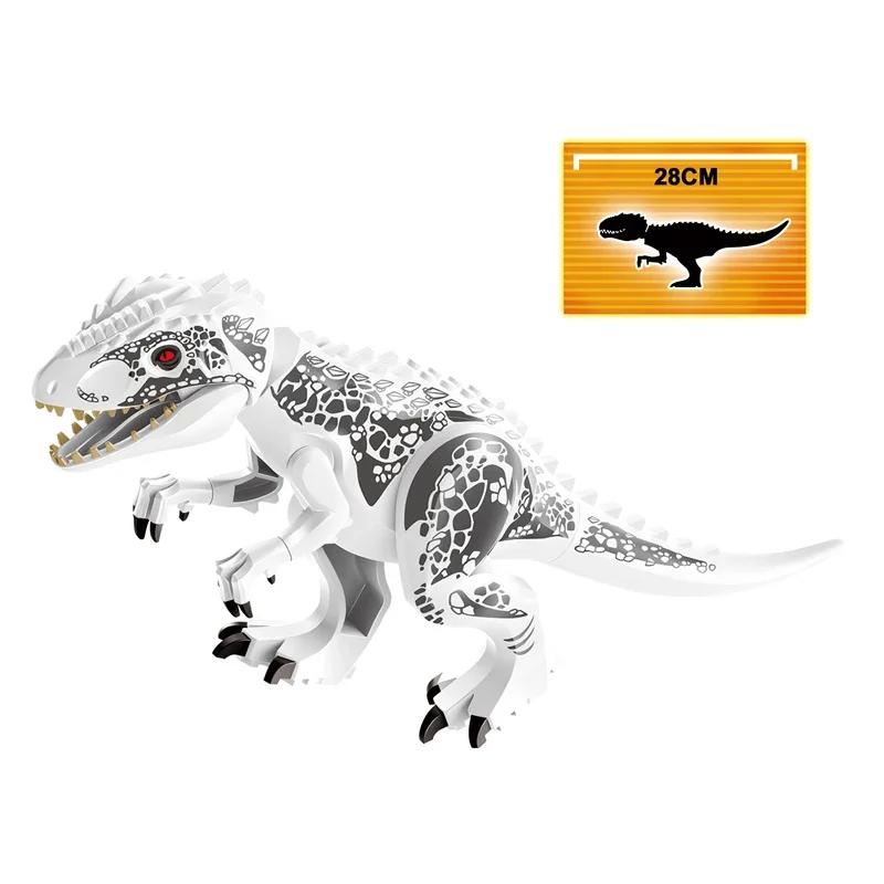Jurassic World 2 Dinosaurs Figures Tyrannosaurus Rex Indominus Rex I-Rex Indoraptor Building Blocks Kids Toy Compatible