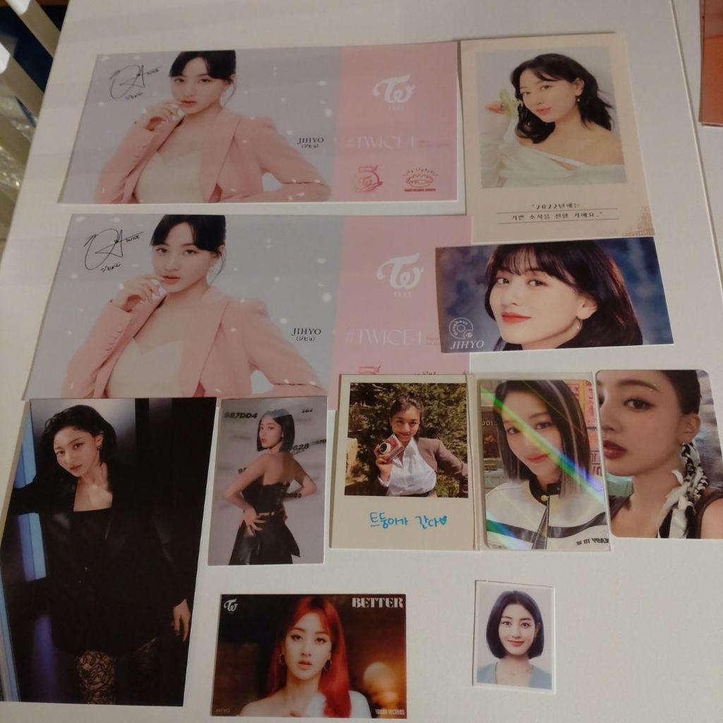 [USED] TWICE JIHYO trading card postcard set