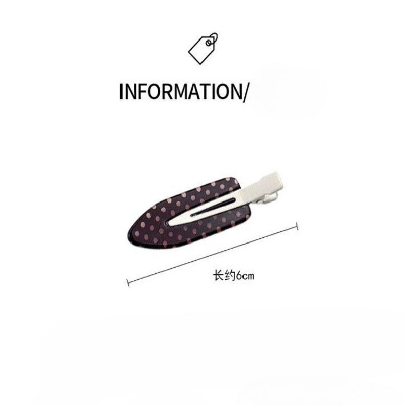 Fermaglio per capelli senza segni in acido acetico bianco e nero, 2 pezzi, fermaglio ad anatra in acrilico, fermaglio per capelli per frangia dolce, fermagli per capelli, strumento per lo styling, nuovo