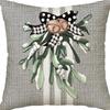 Nordic Christmas Snowman Pillowcase Linen Sofa Cushion Pillowcase New Style Christmas Pillowcase