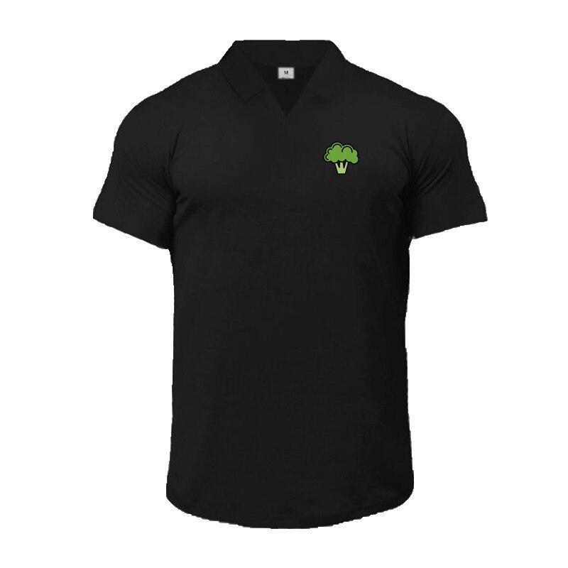 Do The Work  New Brand Summer Gym Sports Stretch Pure Cotton Mens Business Fashion Breathable Letter Printed Streetwear Polo Shirt