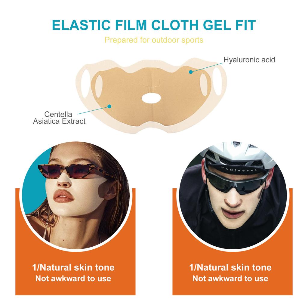 EELHOE protective mask, comfortable, light and portable protective mask for outdoor care of facial skin in summer