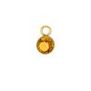 5 pcs/lot 5mm Colorful Crystal Birth Month Stone Charms Stainless Steel Pendant For Necklace Bracelet Making Birthday Jewelry