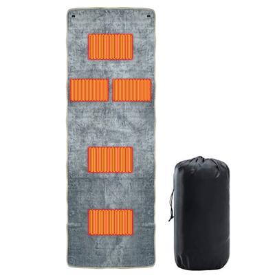 Camping USB Heating Sleeping Mat with 5 Heating Zones 3 Adjustable Temperature for Cold Weather Camping Backpacking Or Hiking