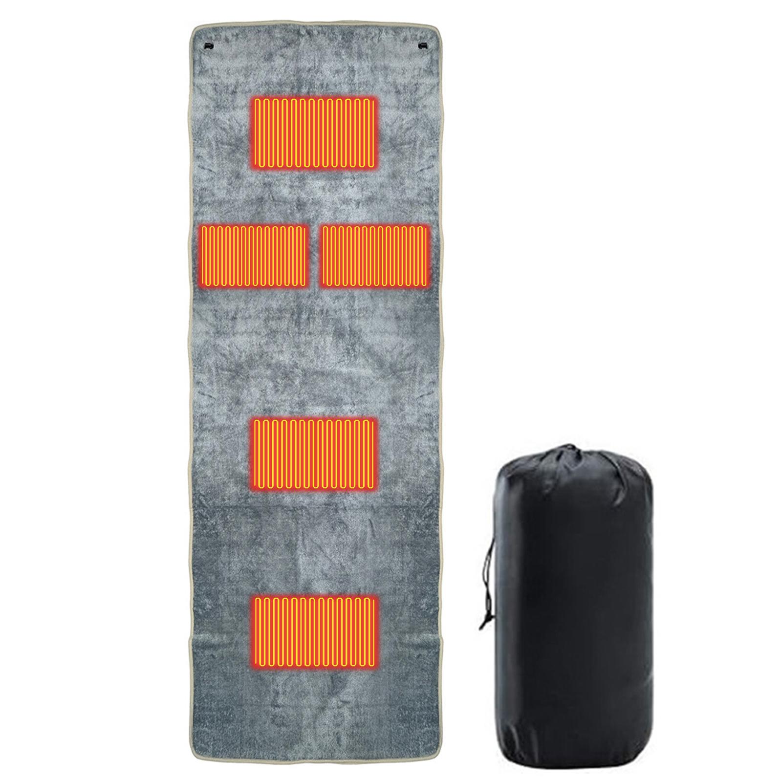 

Camping USB Heating Sleeping Mat with 5 Heating Zones Camping Heating Sleeping Pad 3 Adjustable Temperature for Hiking Picnic синій