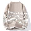 Hot Sale, Popular, New Casual Korean Velvet Semi-turtleneck Sweater In Autumn and Winter, Knitted Jacquard Sweater