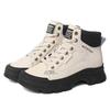 Soft Leather Martin Boots Short Boots FallSeason and ColdSeason Plus Velvet BrandNew Styleable and Versatile Retro Work Boots High Top Lady