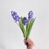 3Pcs/Bunch Realistic Artificial Hyacinth Flower Green Plants Artificial Decoration Hyacinth Flower Bouquet