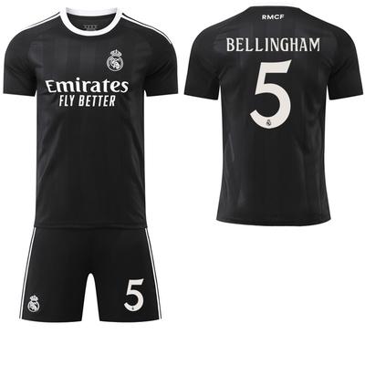 2025-26 Real Madrid černý tréninkový/brankářský dres #9 Mbappé #7 Vinícius Fotbalové dresy