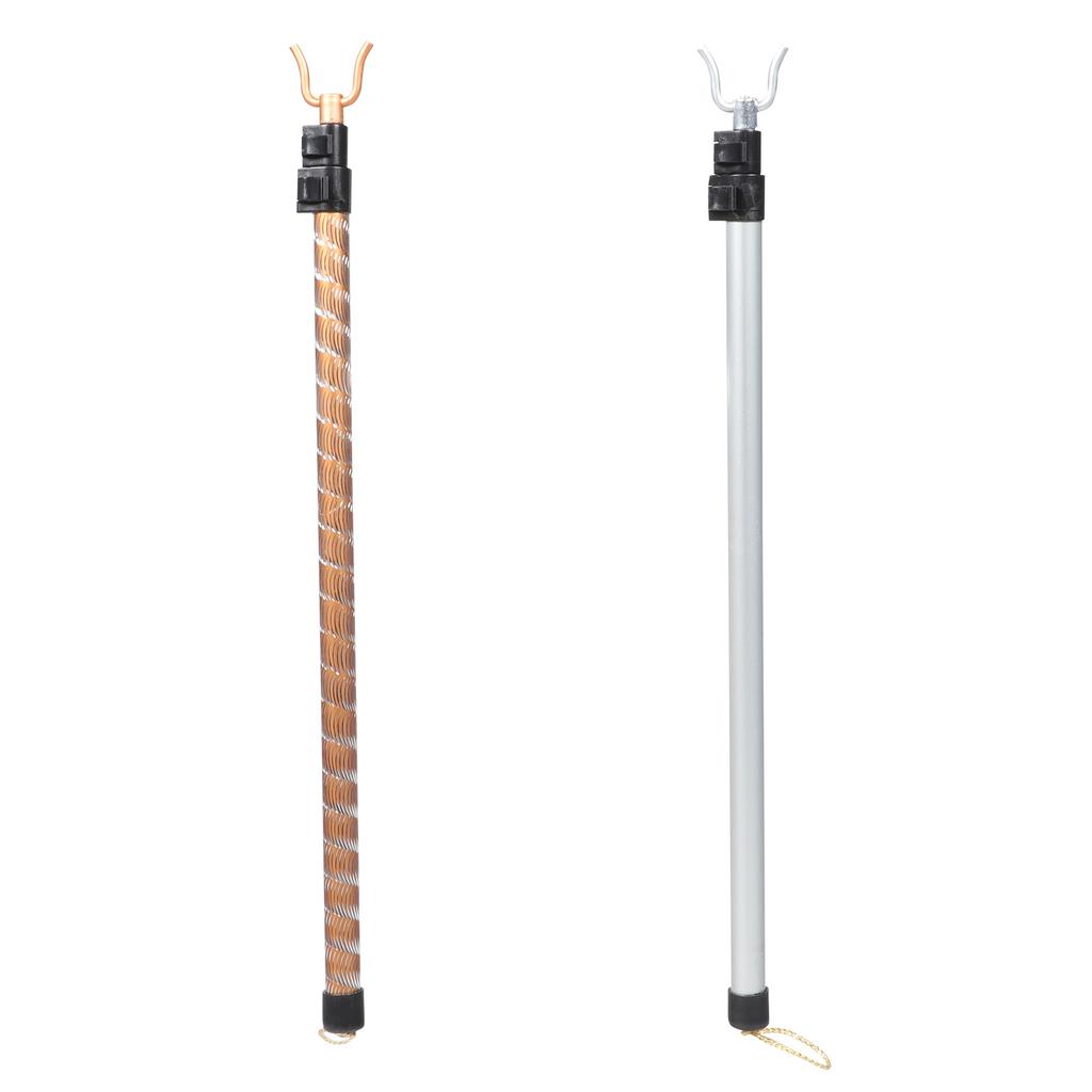 2Pcs Adjustable Clothesline Rod Lightweight Retractable Design for Smooth Laundry Time and High Place Access Clothes Fork Pole