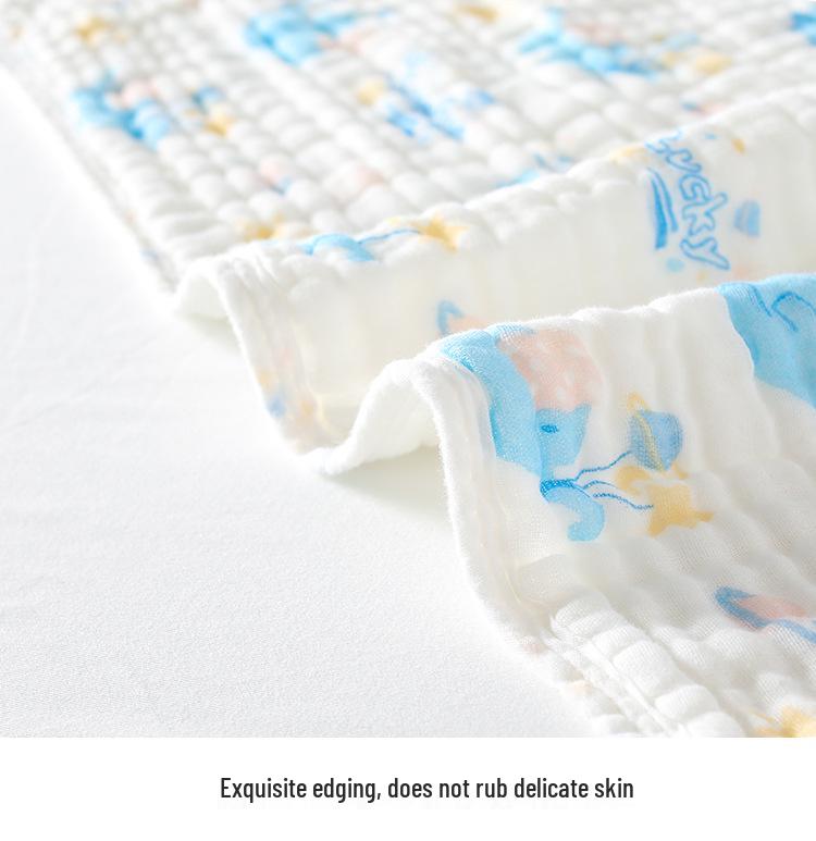 Six-Layer Pure Cotton Baby Blanket and Swaddle Wrap for Newborns