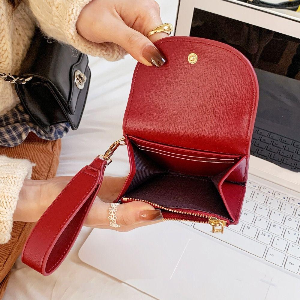 Purse Card Bag Korean Style Coin Pouch Simple Wide Strap Wallet Travel