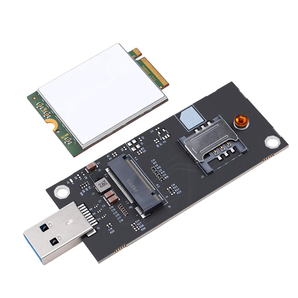 Carte d'extension Adaptateur Key B M.2 NGFF WWAN vers USB 3.0 avec emplacement SIM Carte réseau 4G LTE EM7430 pour 3 4 5G LTE sans fil