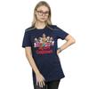 Disney Womens/Ladies Mickey Mouse And Friends Christmas Cotton Boyfriend T-Shirt