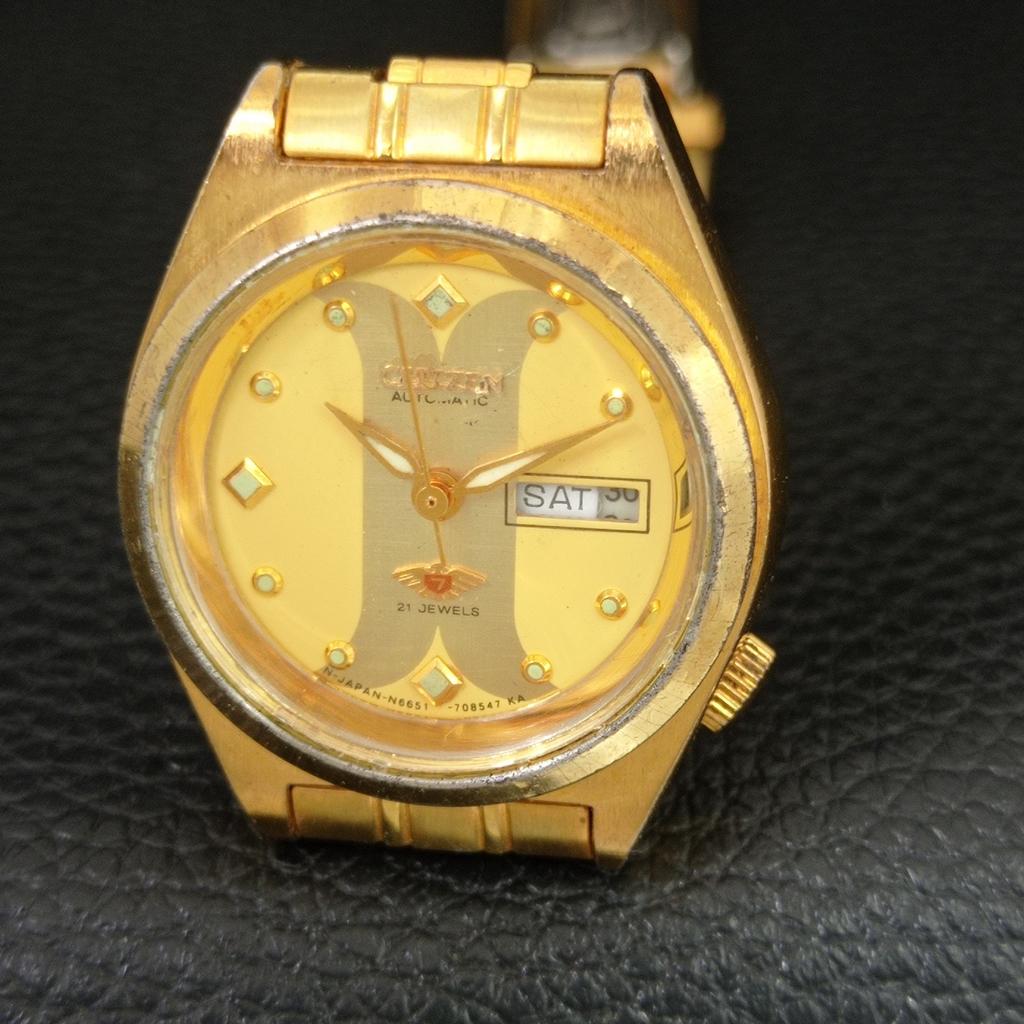 GENUINE VINTAGE CITIZEN AUTOMATIC JAPAN WOMENS ORIGINAL DIAL WATCH a705524-1