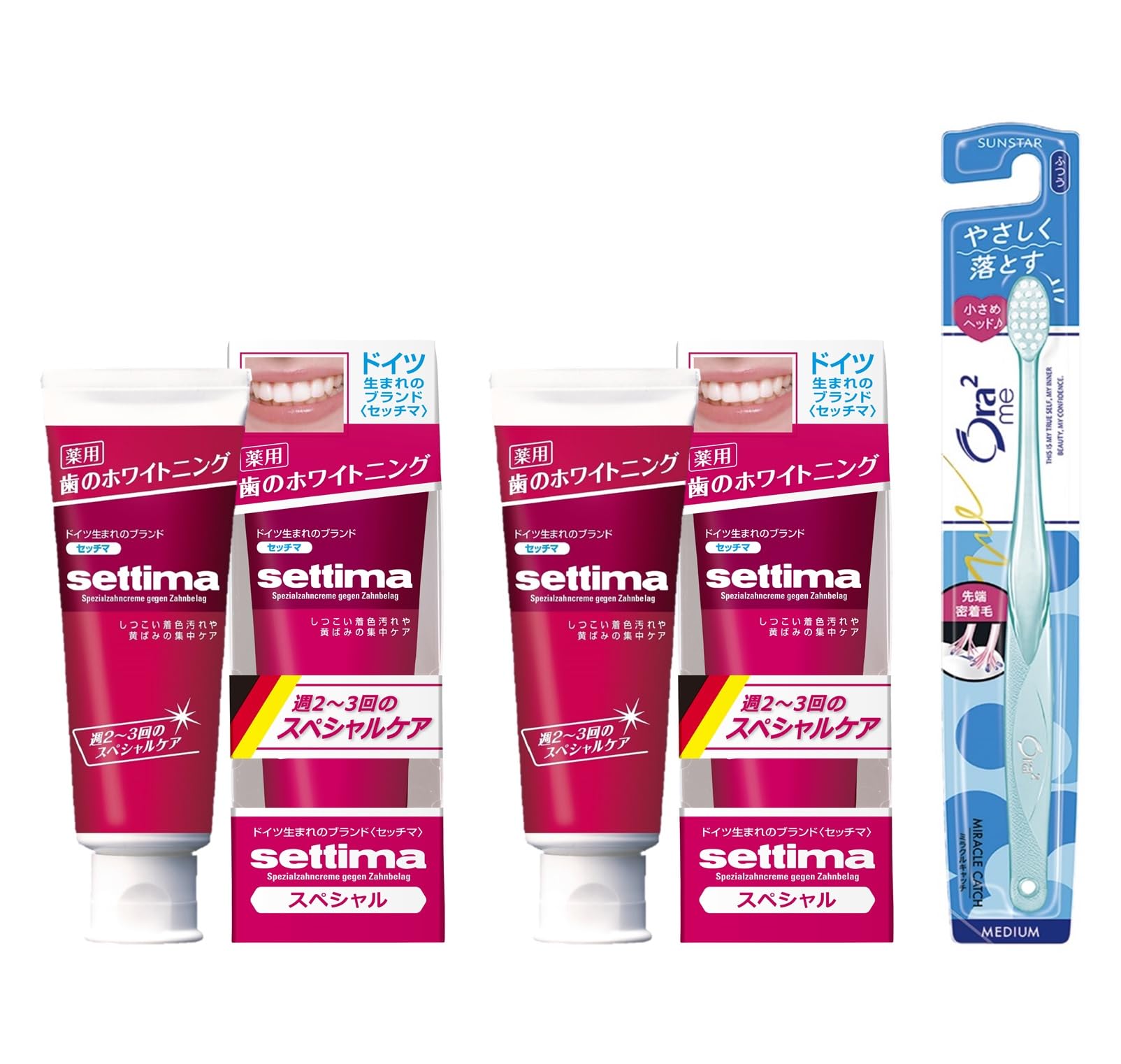 

Settima [Quasi-drug] Whitening Toothpaste Special care 2-3 times a week Whitening toothpaste, removes yellowing of teeth, stains, stain care, removes