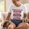 Dog Lover Agenda Shirt, Let Dog In Out, Retro Pet Owner Tee