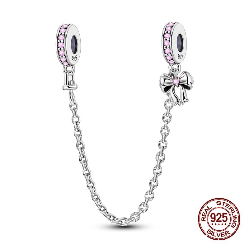 Copper Starfish Crab Butterfly Safety Chains Spacer Beads Designer Charms Fit Pandach Original Bracelet Handmade DIY Fashion Jewelry