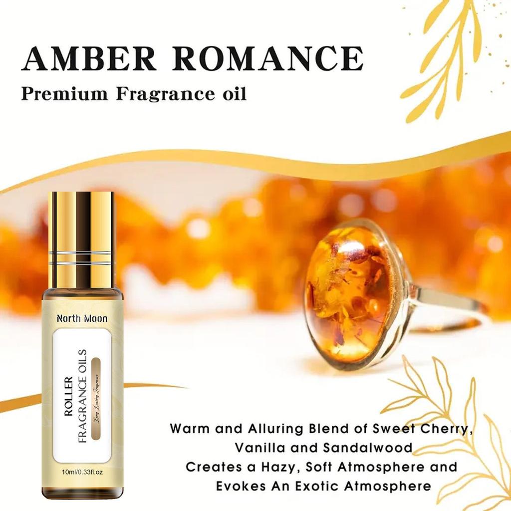 10 Ml EUQEE Roll-On Perfume Essential Oil, Suitable for Humidifiers, Skincare, Air Purifiers, and Floral Essential Oils