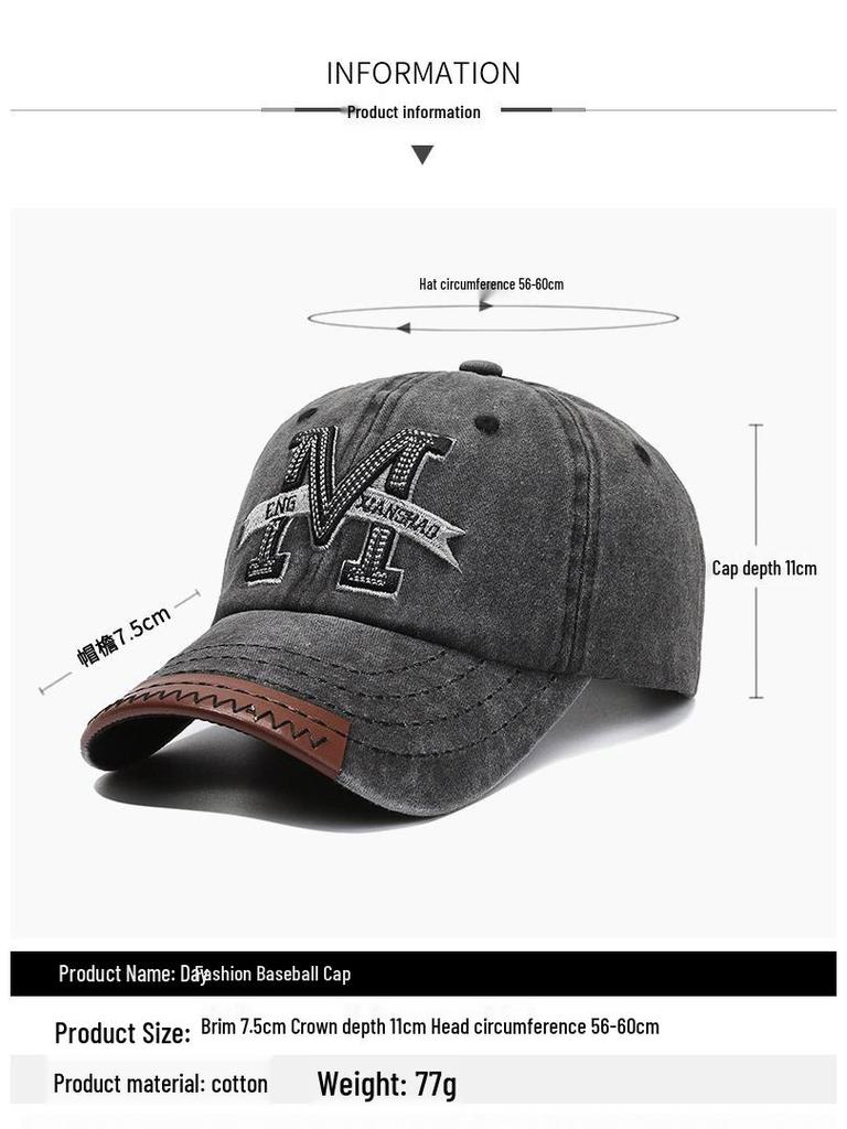 Korean Style Women's Dome Hat: Versatile, Trendy Sunshade for Spring, Summer, and Autumn.