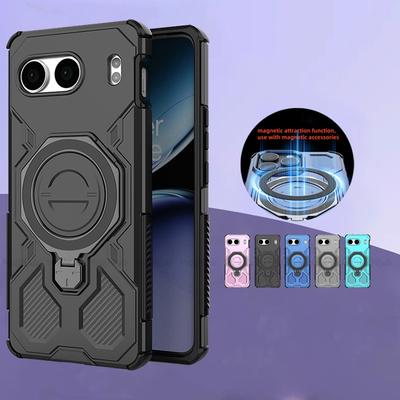 Voor Oneplus Nord 4 Hoesje Cover Oneplus Nord 4 Capa Schokbestendige Achterbumper Aantrekkingskracht Adsorptie Ringhouder Fundas Oneplus Nord 4