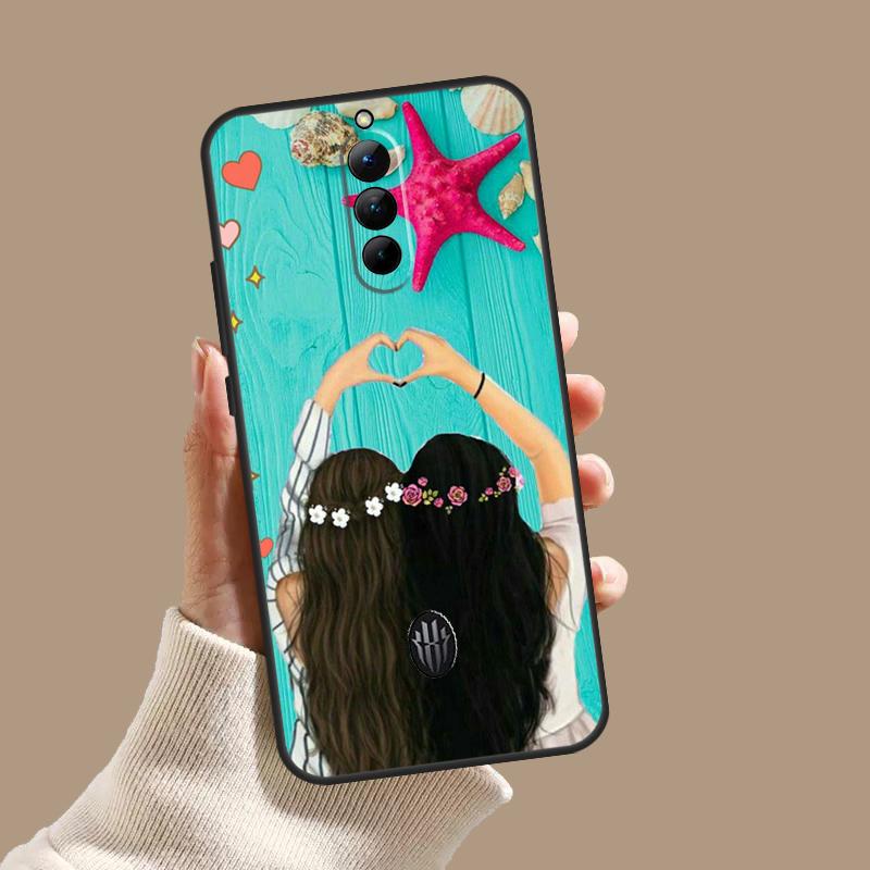 Girls Bff Best Friends Forever Always Case For ZTE Nubia Red Magic 10S 9S 8S 8 9 10 11 Pro Plus 6 7 6S 7S Pro 5G 6R 10 Air Cover