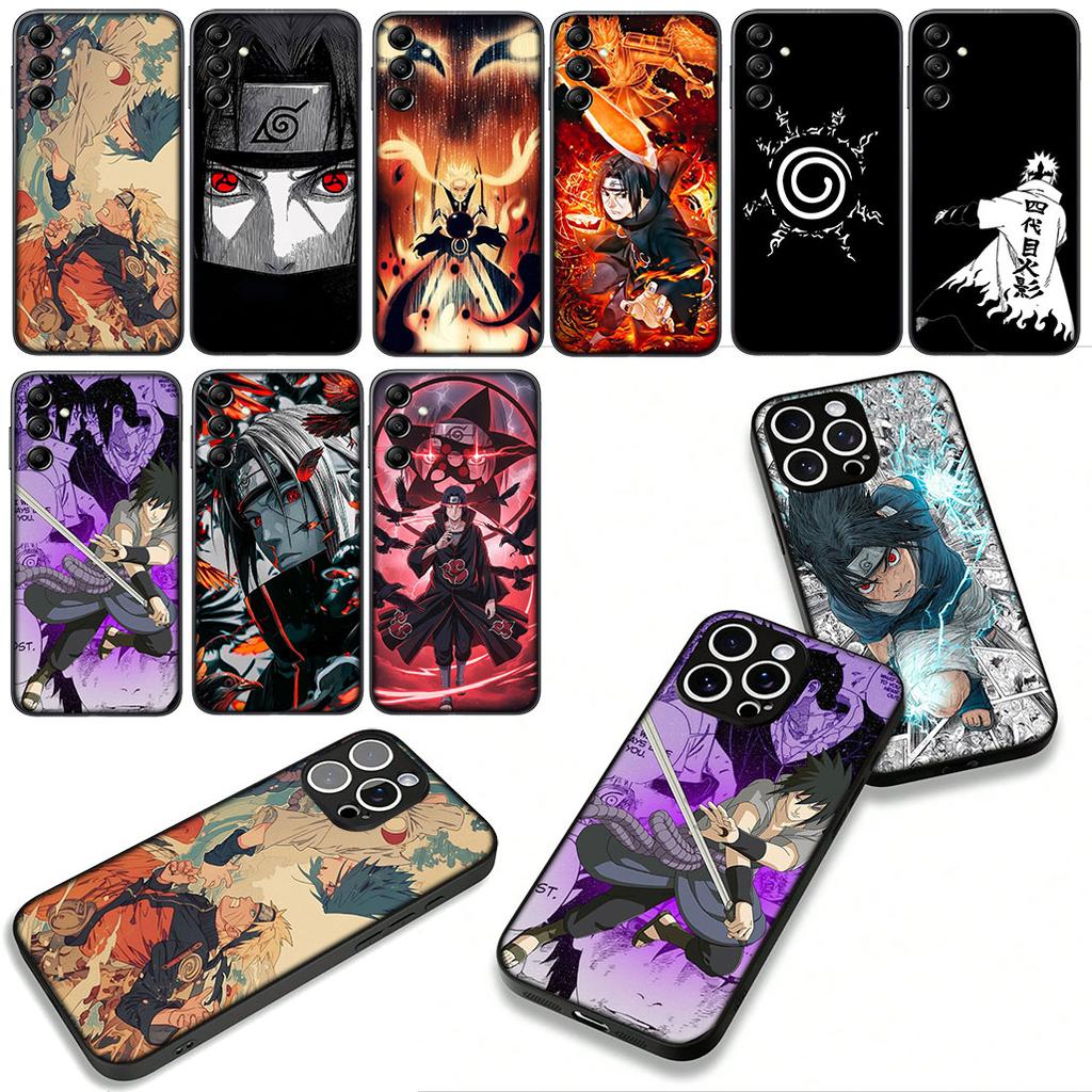 for Motorola Moto G54 G05 G24 G45 G55 G75 G85 G15 G57 G86 Power Edge 50 30 Ultra Fusion neo Pro Case Narutos Sasuke Uchiha Anime