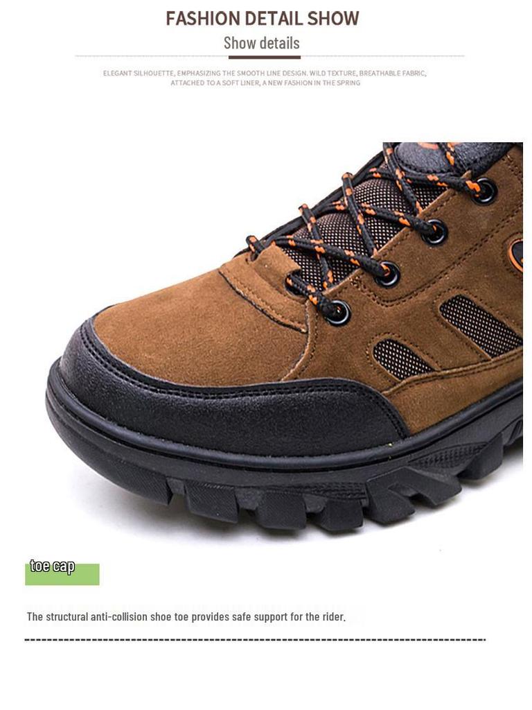 Men's Outdoor Hiking Sneakers - Trendy Autumn Workwear Safety Shoes