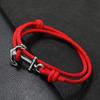 Marine Style Men Anchor Bracelet Handmade  Adjustable Nautical Wrap Braslet Unfading 3mm Thin String Braclet Homme Pulseria