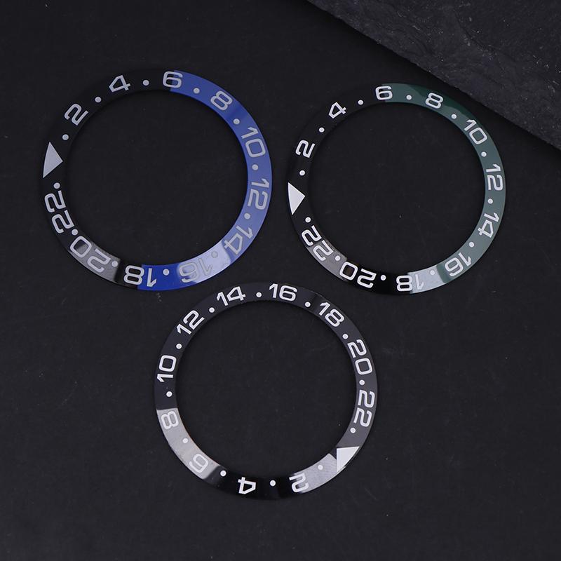 38Mm Curved Ceramics Bezel Insert Fits Skx007 Skx009 Gmt Watch Case Nh35 Nh36 Movement Bezel Insert Ring Men Watch Parts
