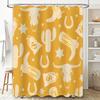 Western Style Shower Curtain With Desert Animal Patterns Must Have For Your Bathroom Decor! (150X240Cm)