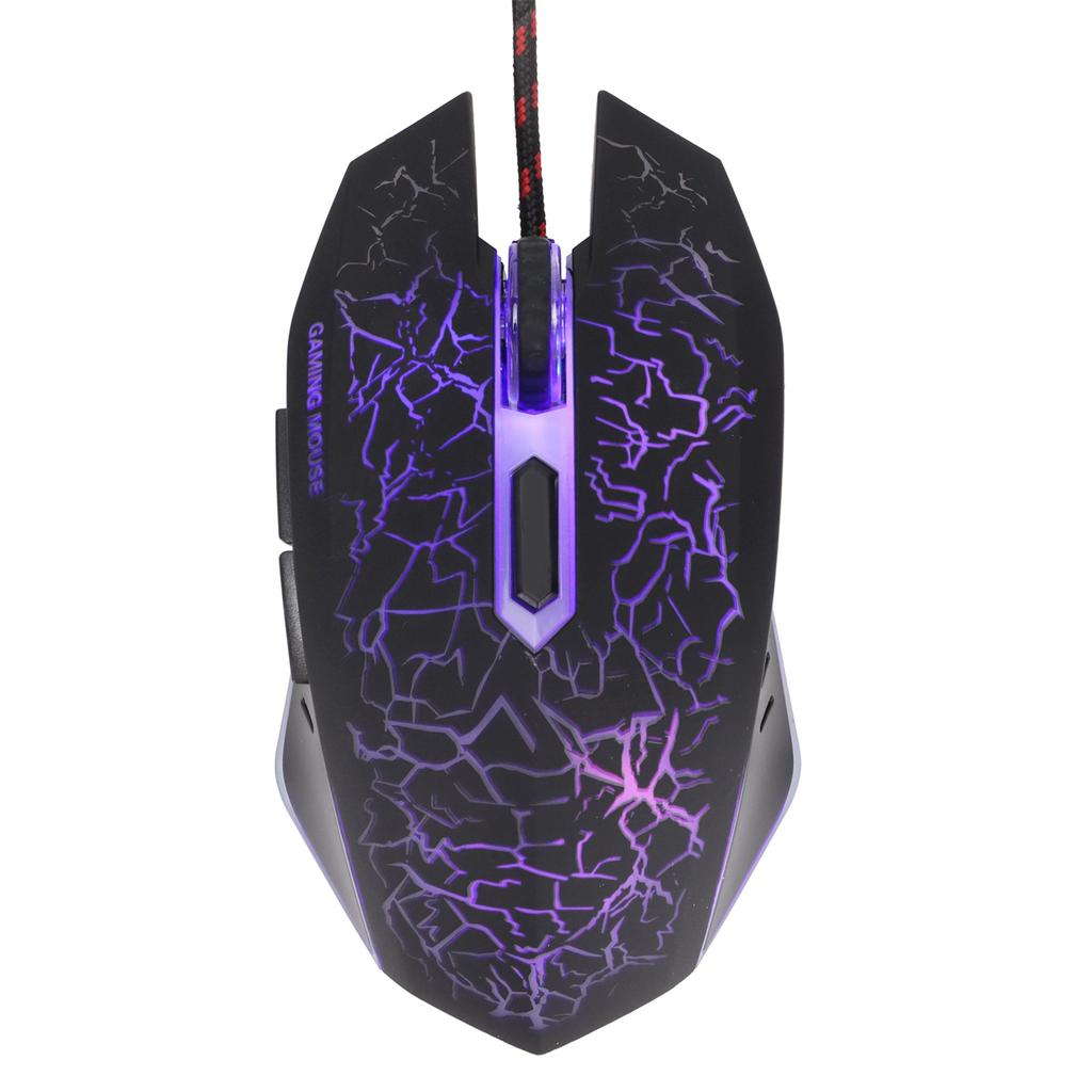 Wired Gaming Mouse USB Port Ergonomic 3200 DPI RGB Optical Computer Accessories