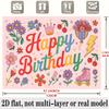 Cute Birthday Banner, Photo Backdrop Wall Decor for Party