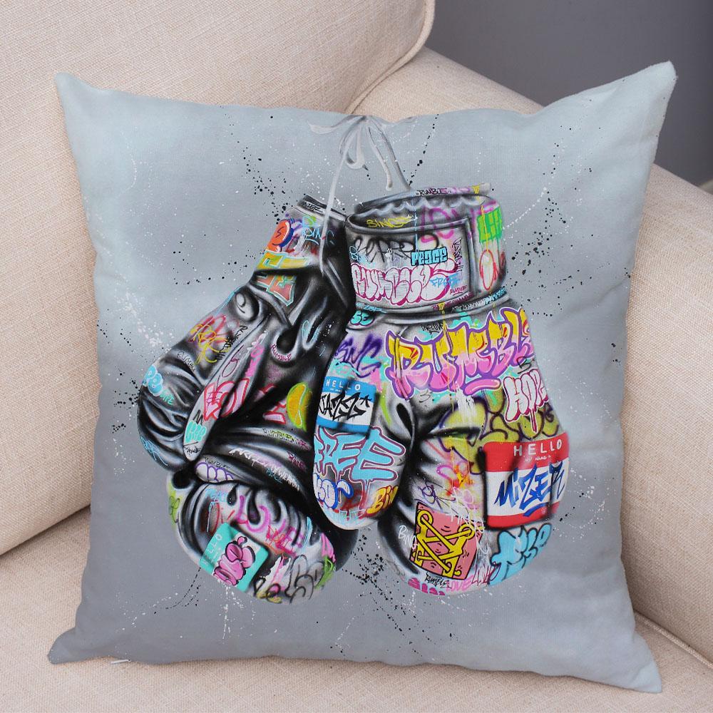 Home Decor Abstract Street Art Animal Cushion Cover Decor Graffiti Gamepad Pillowcase Sofa Home Pillowcase