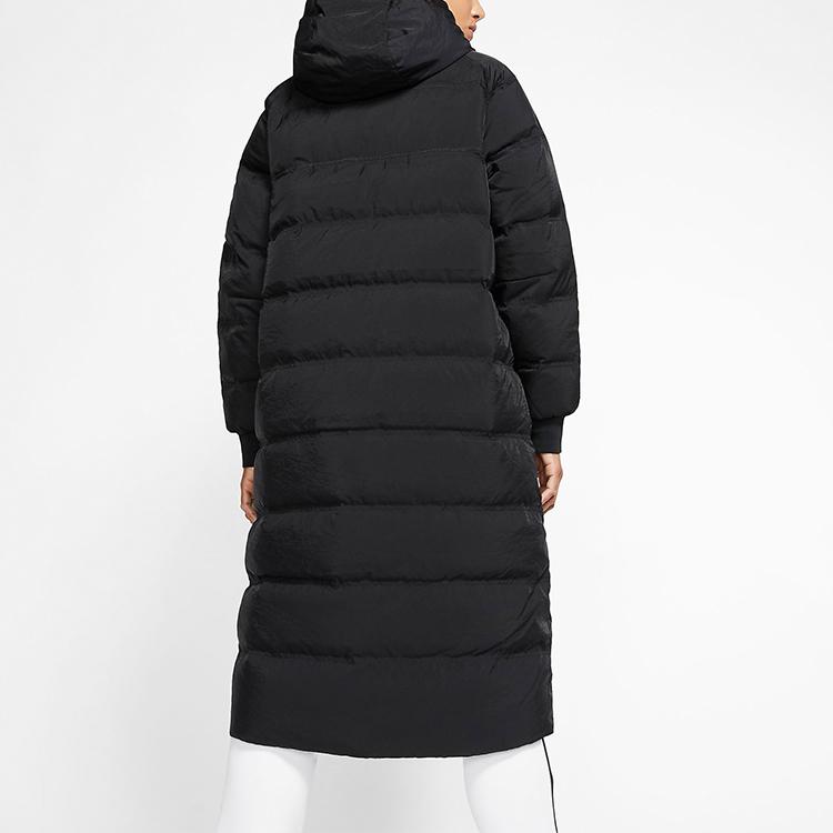 Nike Sportswear Down-Fill City Ready Warm Mid-Length Hooded Down Jacket Women Outerwear Black BV3138-010