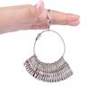 Silver Ring-sizer Gauge Tool Finger Sizing Measuring Stick Metal Ring Mandrel US Size Set 1-13 of 27 Pcs Circle Models