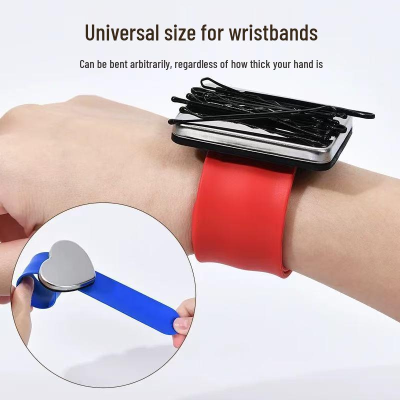 Magnetic Snap Bracelet Hair Stylist Tool for Hair Pin & Clip Pickup